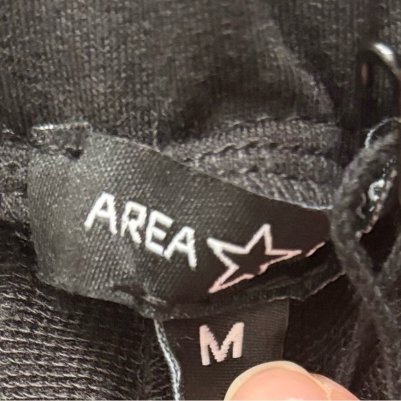 Area Stars Ultra Wide Leg Pant in Black Elastic Waist M NWT - Picture 10 of 10